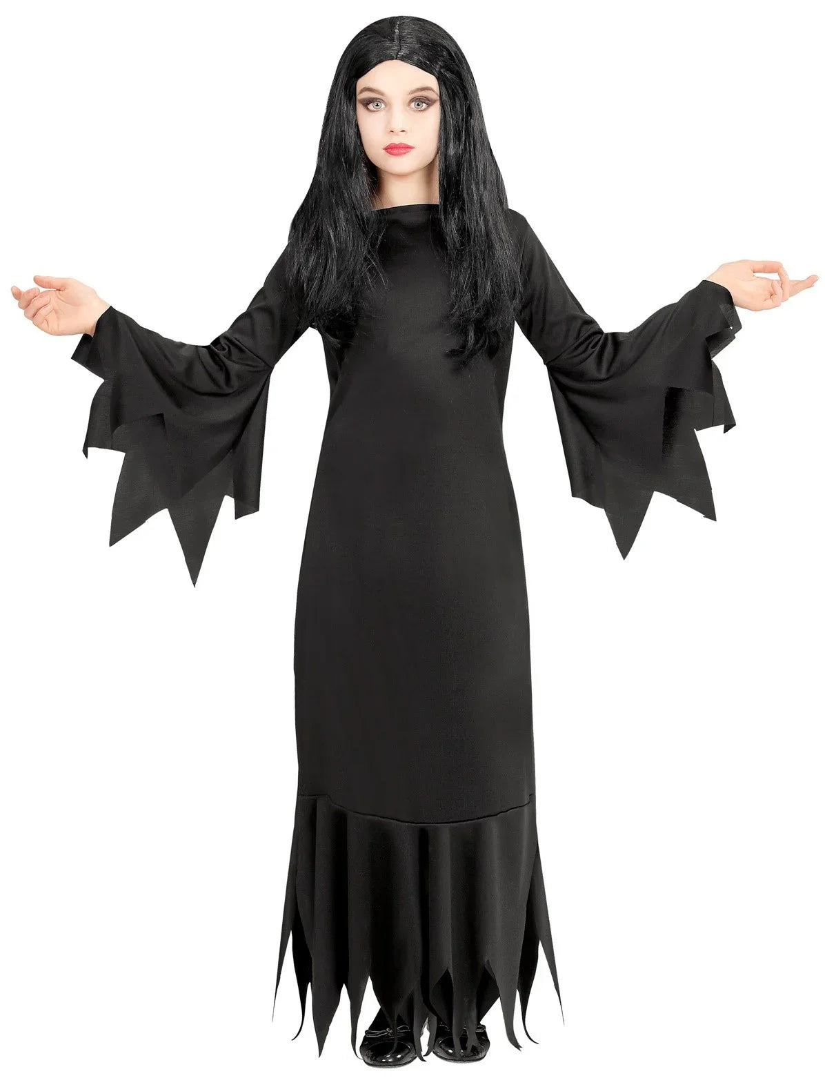 Disfraz de Morticia Addams para Niña Morticia Addams Widmann